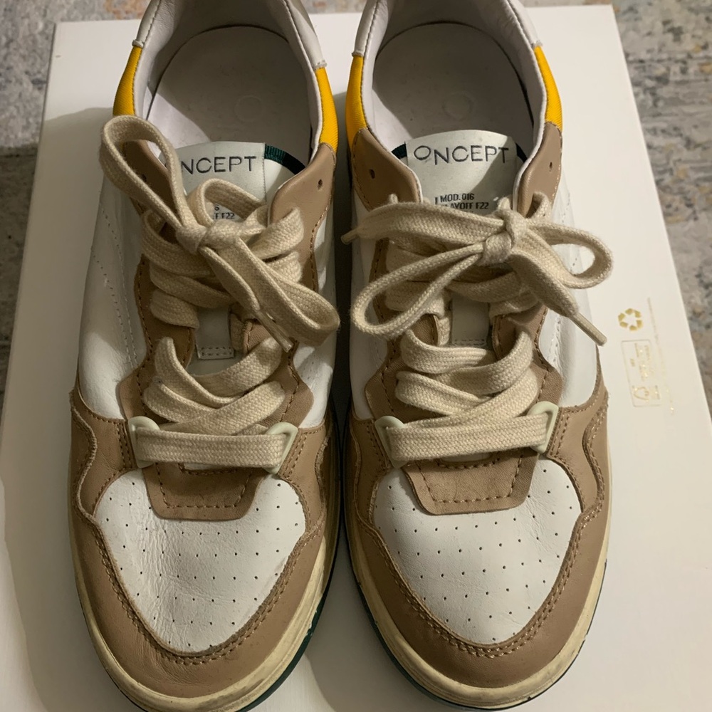 Oncept Beige and White Sneakers